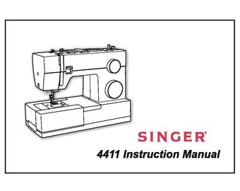Singer 4411 Instruction Manual PDF | English Only | Sewing Machine User Guide