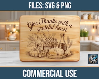 Charcuterie Board SVG PNG Commercial Use Laser Engraving Cutting Chopping Digital Download