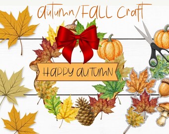 Kit Lavoretti Autunnali Bambini - 12 Modelli Per Decorazioni Fai Da Te