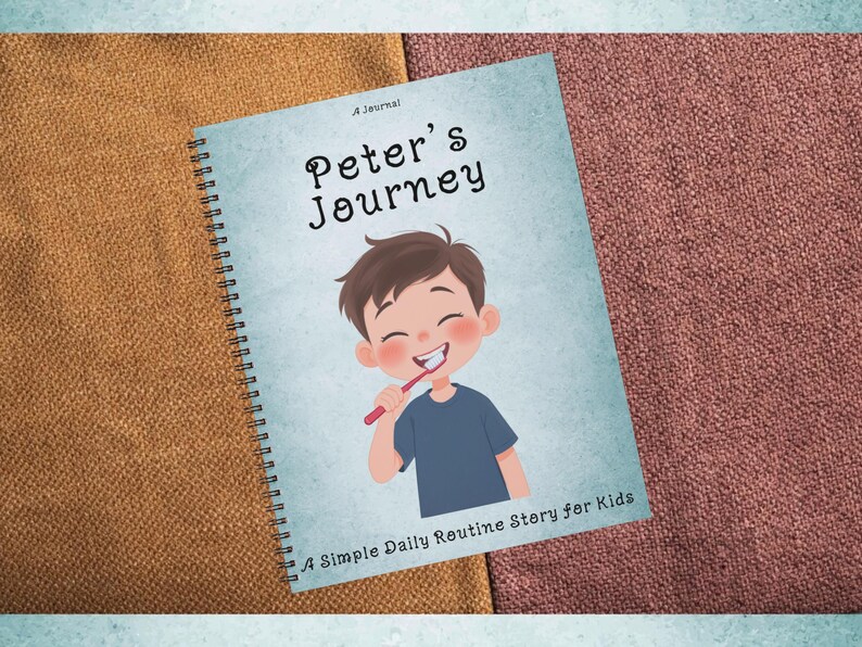 Storybook Weekly Routine Daily Routine Storybook for Kids Printable Kindergarten Book Morning to ...