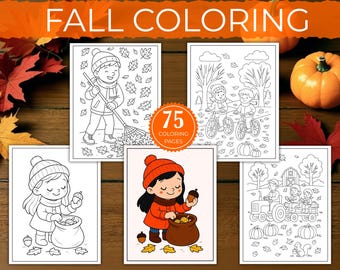 Fall Coloring Pages Fall Coloring Book Fall Coloring Sheets Cozy Home Autumn Hygge Coloring Book Cute Coloring Bold Easy Coloring Kids