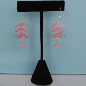 Flower dangle earrings handmade