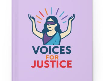 Justice-Inspired Hardcover Journal for Activists, Notebook, Writing Journal, Gift for Social Justice Advocates, Liberty Journal
