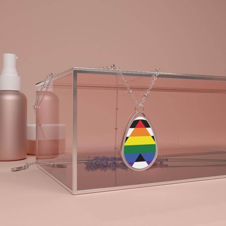Stolt HBTQ+ Ally Ovalt Halsband | Visa ditt stöd bild 4
