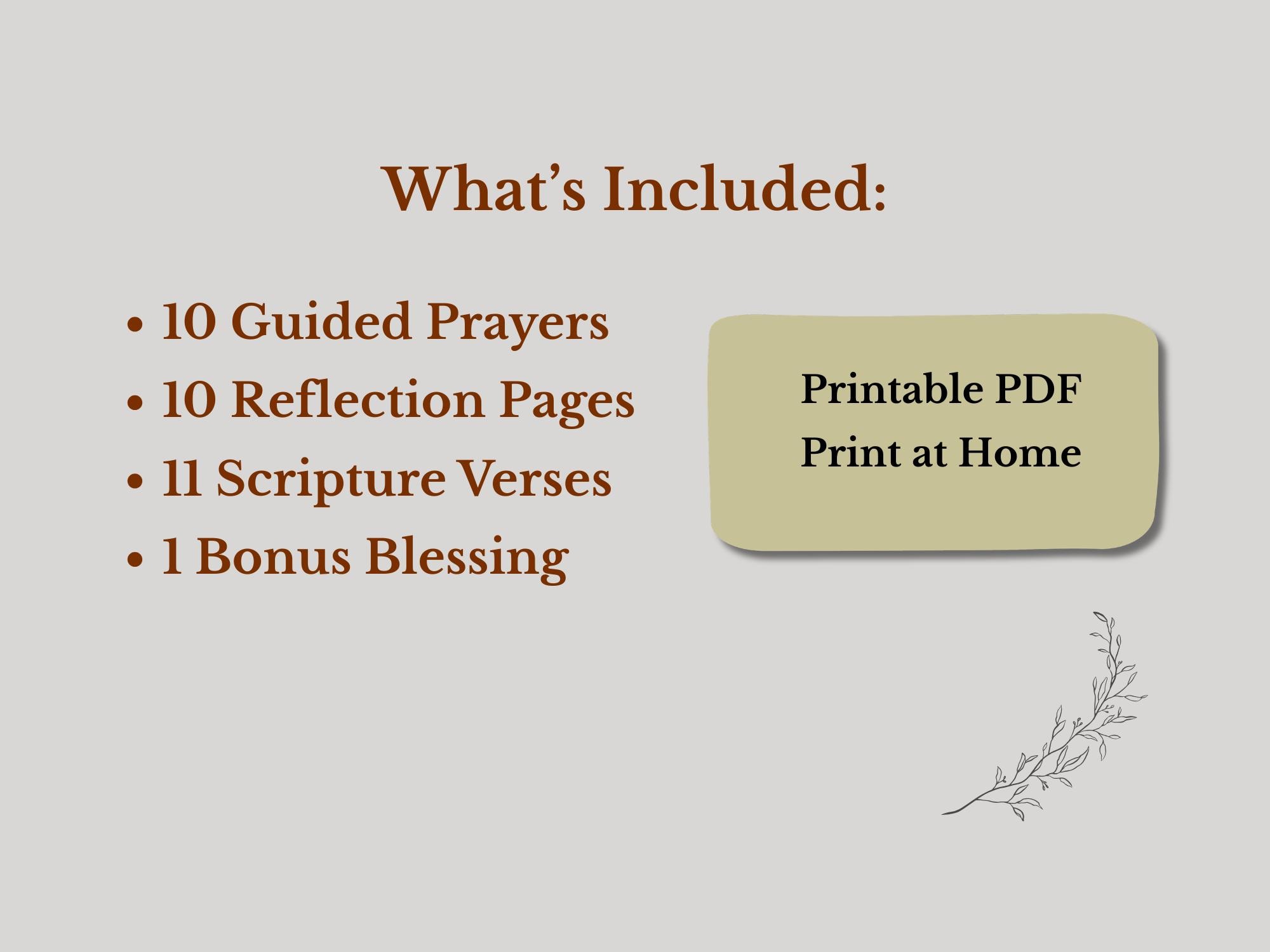 Morning Prayers Printable PDF, 11 Guided Prayers & Reflection Pages for ...