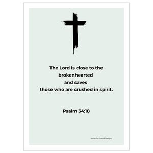 Daily Prayer Card – Suffering | Nr 16 Of Collection | 5x7 Printed Christian Prayer Card