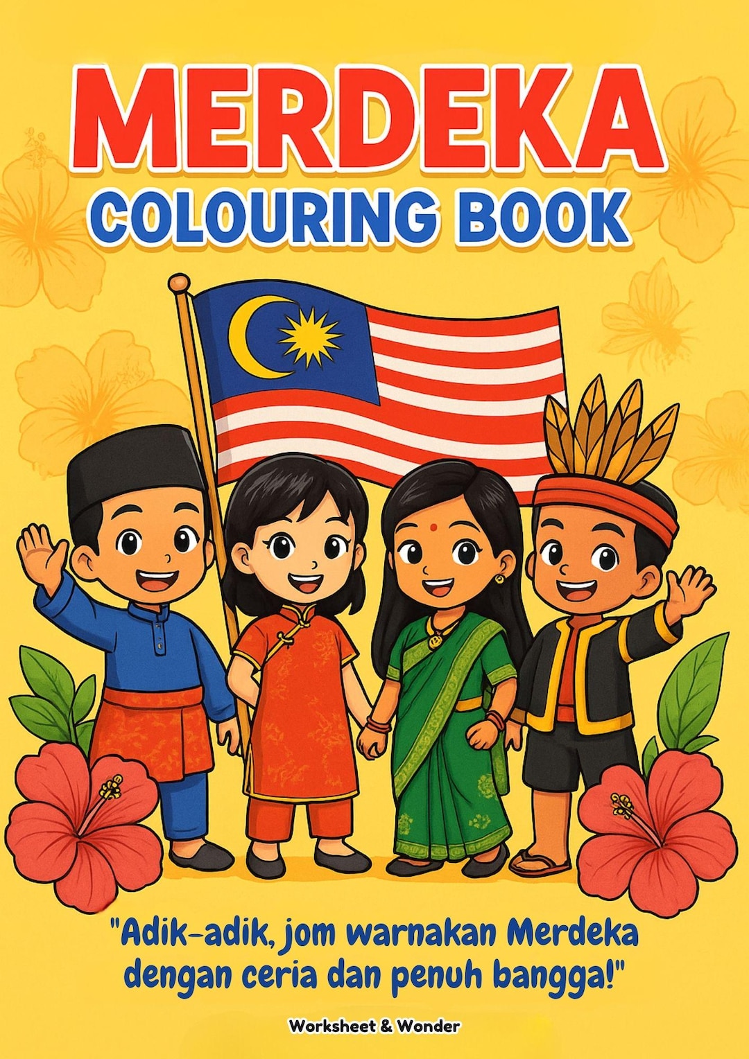 27 Pages Merdeka Coloring Sheet for Kids – Malaysia National Day ...