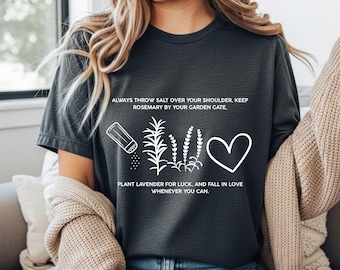 T-shirt magique : sel, romarin, lavande et amour