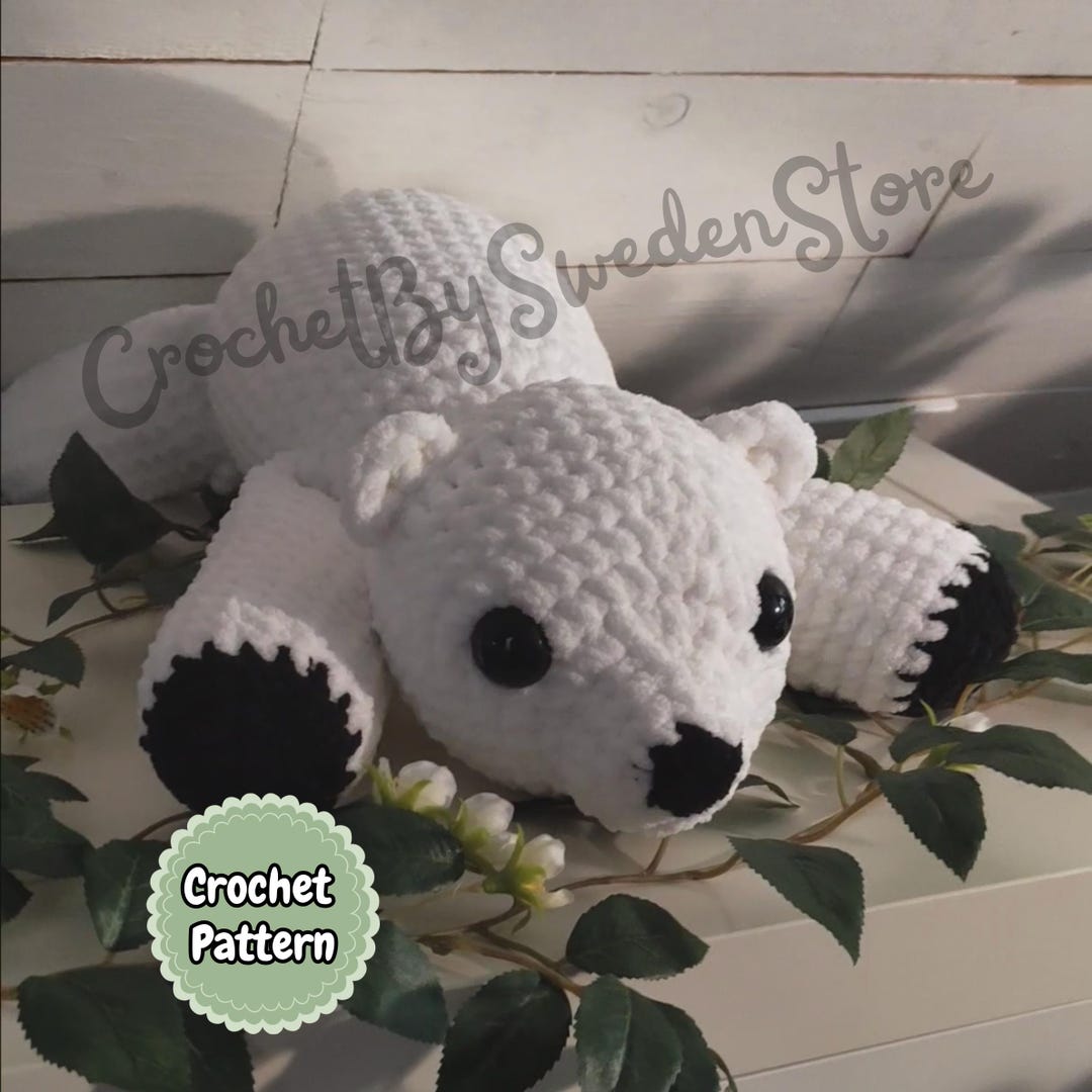 Polar Bear Crochet Pattern PDF – No-sew Amigurumi Plush, Giant Stuffed ...
