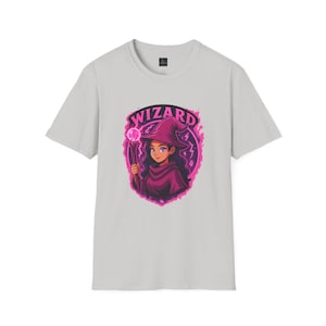 Lady Wizard T-Shirt: Fantasy Sorceress Graphic Tee