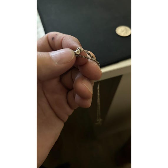 Sterling Silver Interlocking Circle Necklace-Dain… - image 4