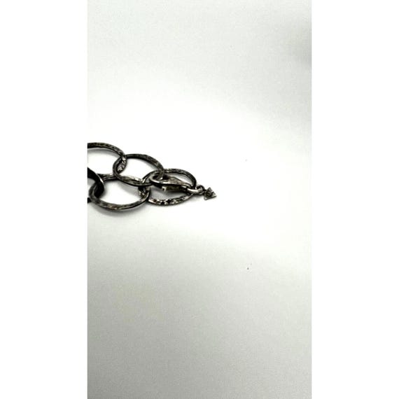 Artisan Hammered Oval LINK STATEMENT NECKLACE - image 3