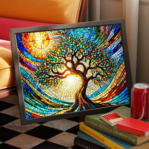 Tree of Light  A Stained-Glass Celebration of Life