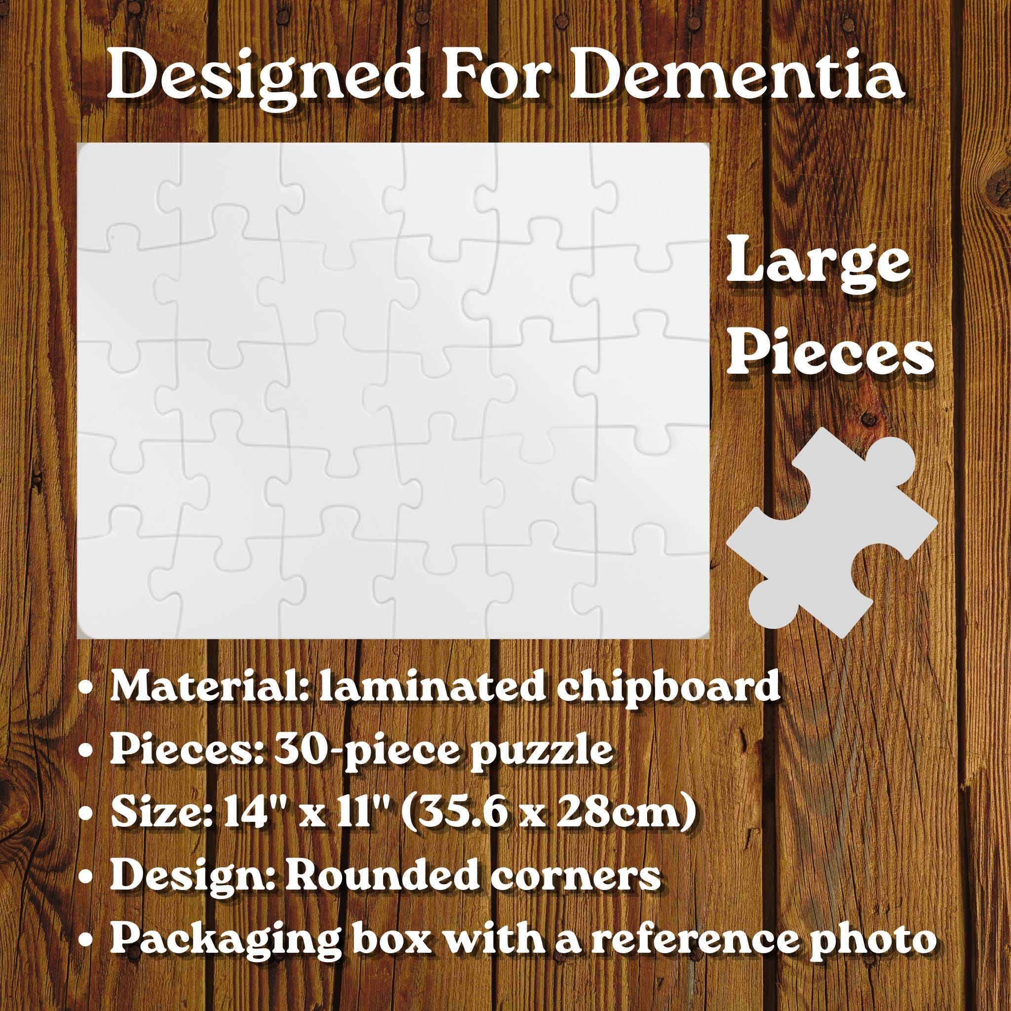 Therapeutic Puzzle for Dementia Patients|30 Piece Calming Sensory Brain