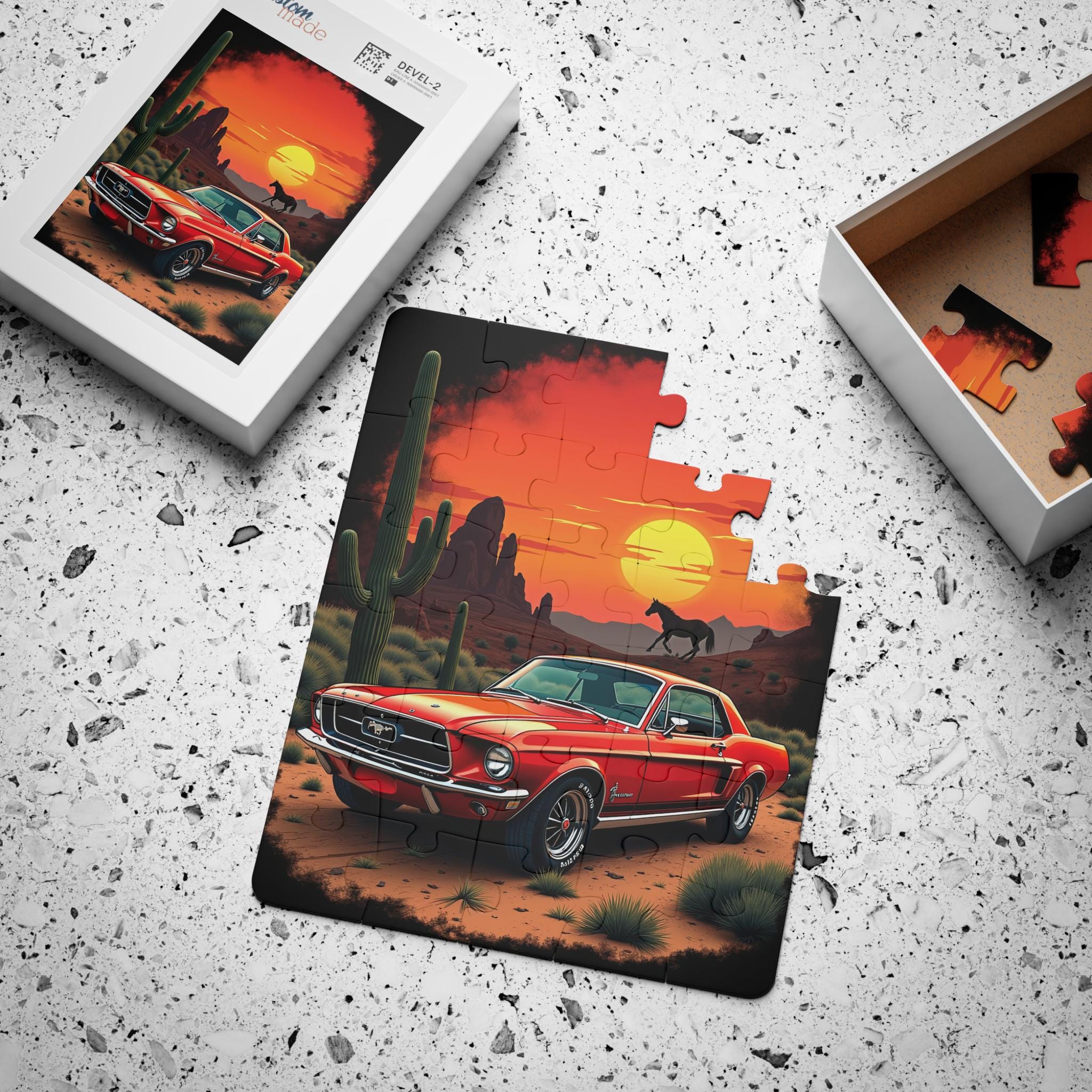 クラシックカーのジグソーパズル - Etsy 日本