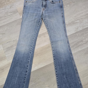 7 For All Mankind A-Pocket Bootcut Jeans Women's 27 Style U130055U Y2K Vintage image 7