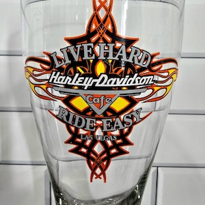 Harley Davidson Beer Glass - Etsy