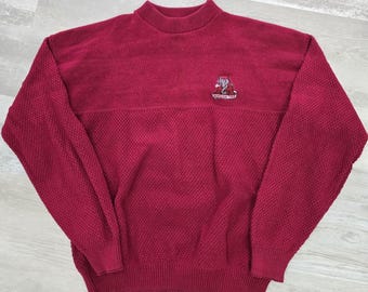 Maglione vintage anni '90 Nutmeg Mills Alabama Crimson Tide - Uomo Taglia L - EUC