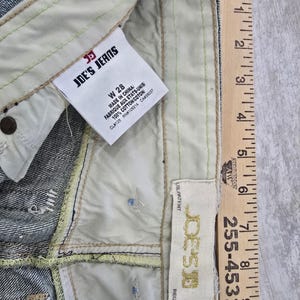 Joe's Jeans Mendrix Lite Rainbow Stitch Bell Bottom Flare 28 J00101 Y2K Boho imagen 6