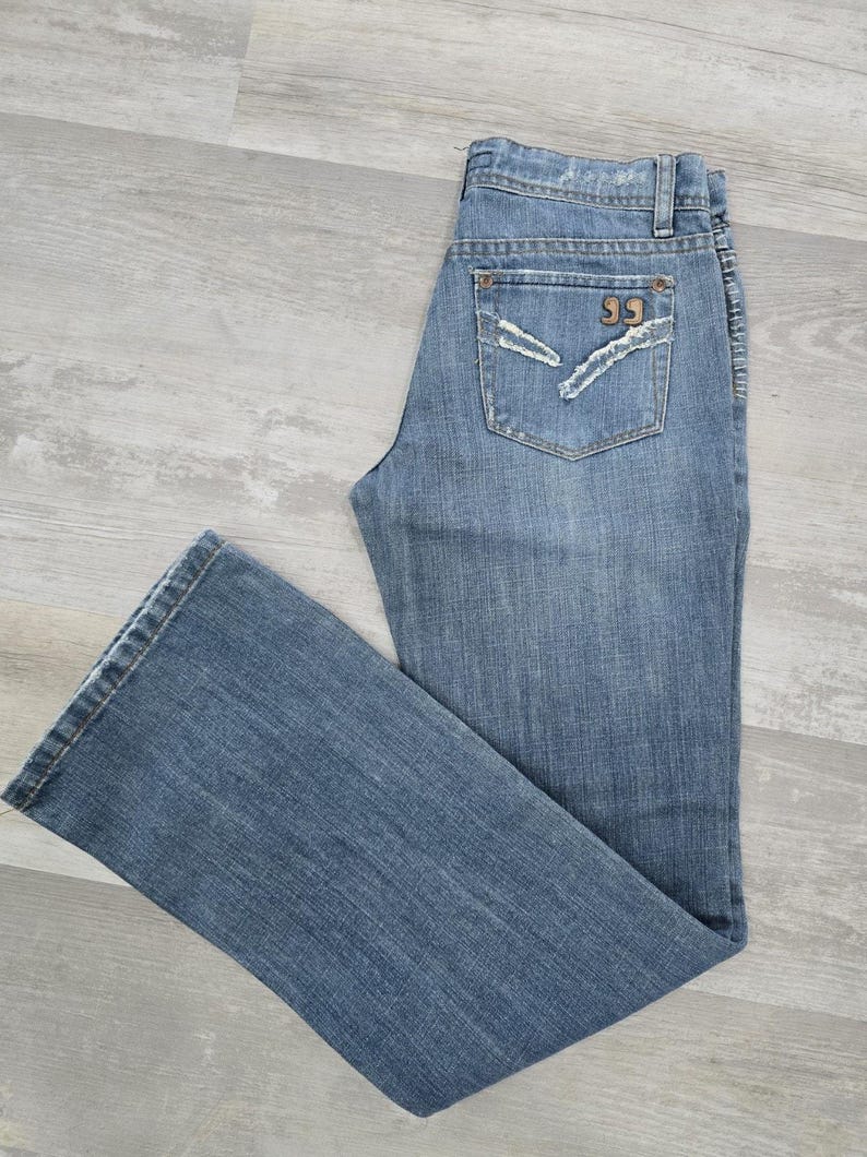 Joe's Jeans The Taylor Wide Leg Pants 26 J00164 High Rise Y2K Retro Denim EUC image 1
