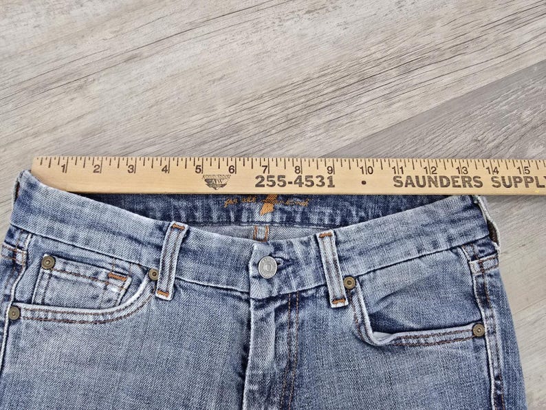 7 For All Mankind A-Pocket Bootcut Jeans Women's 27 Style U130055U Y2K Vintage image 5