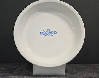 Vintage Corning Ware Blue Cornflower P-309 9-Zoll-Tortenplatte mit Goldstempel!