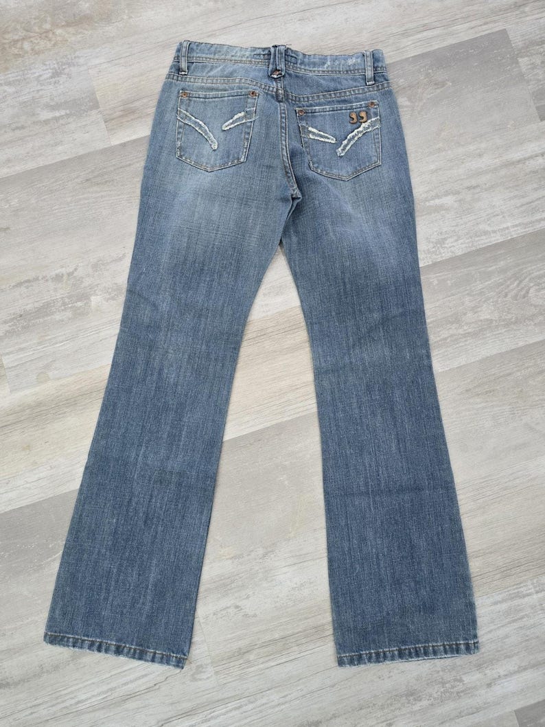 Joe's Jeans The Taylor Wide Leg Pants 26 J00164 High Rise Y2K Retro Denim EUC image 9