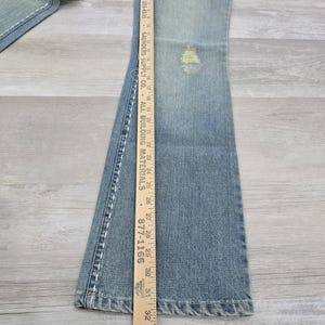 Joe's Jeans Mendrix Lite Rainbow Stitch Bell Bottom Flare 28 J00101 Y2K Boho imagen 8
