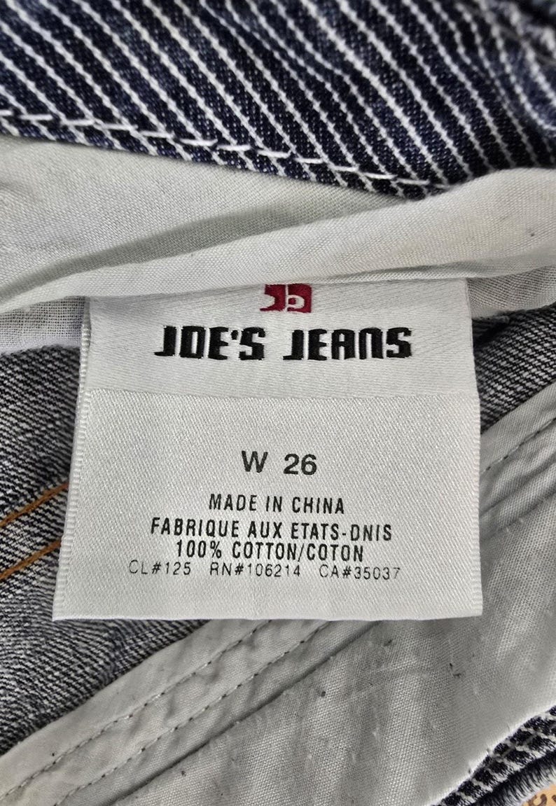 Joe's Jeans The Taylor Wide Leg Pants 26 J00164 High Rise Y2K Retro Denim EUC image 6