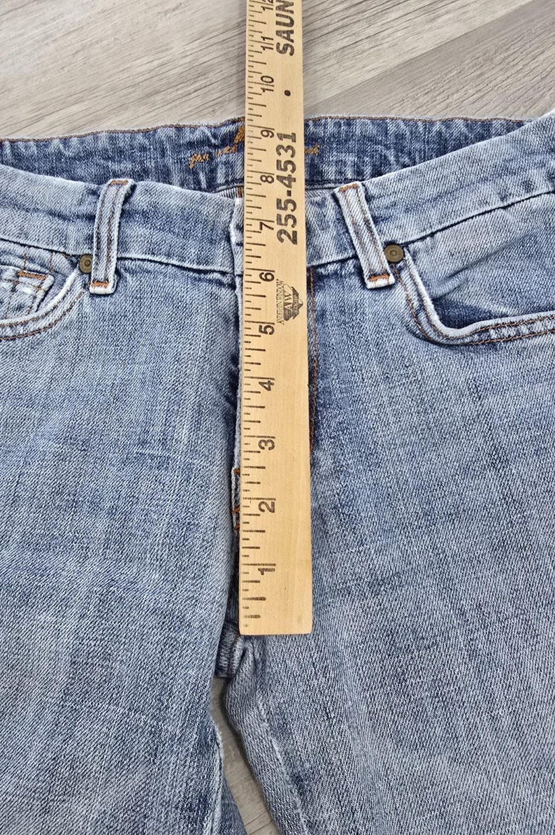 7 For All Mankind A-Pocket Bootcut Jeans Women's 27 Style U130055U Y2K Vintage image 4