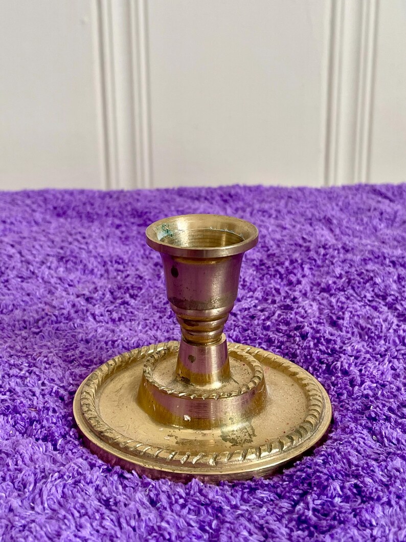 Vintage Brass Candlesticks K