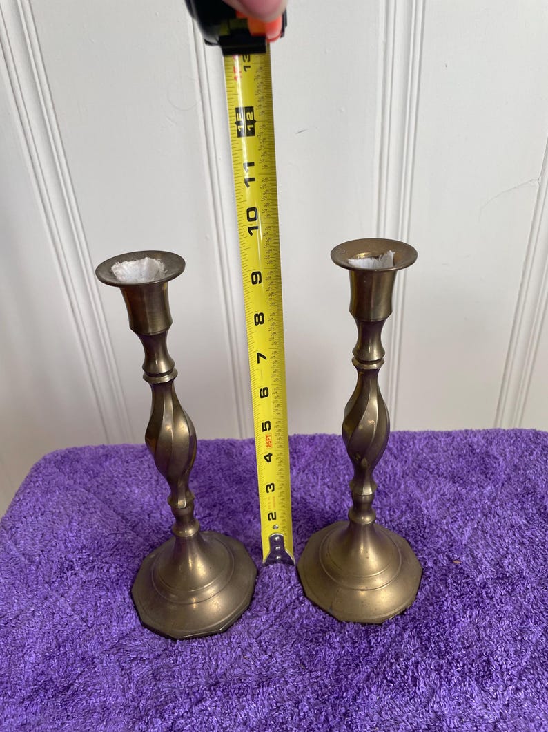 Vintage Brass Candlesticks R