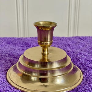Vintage Brass Candlesticks L