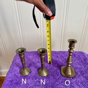 Vintage Brass Candlesticks image 5