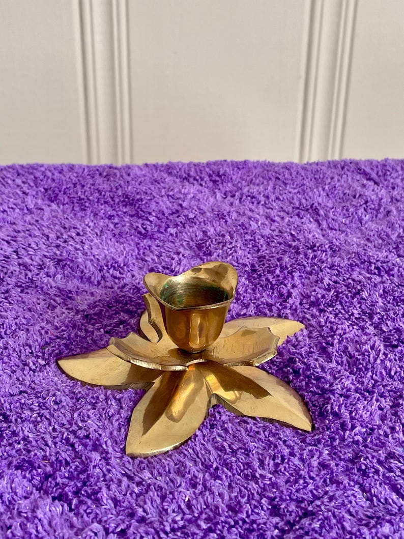 Vintage Brass Candlesticks J