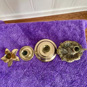 Vintage Brass Candlesticks image 4