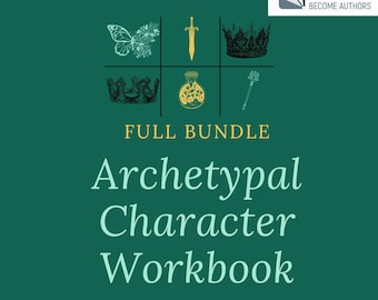 Archetypal Character Arc Writing Guide Bundle: Beat Sheets & Worksheets (PDF Download