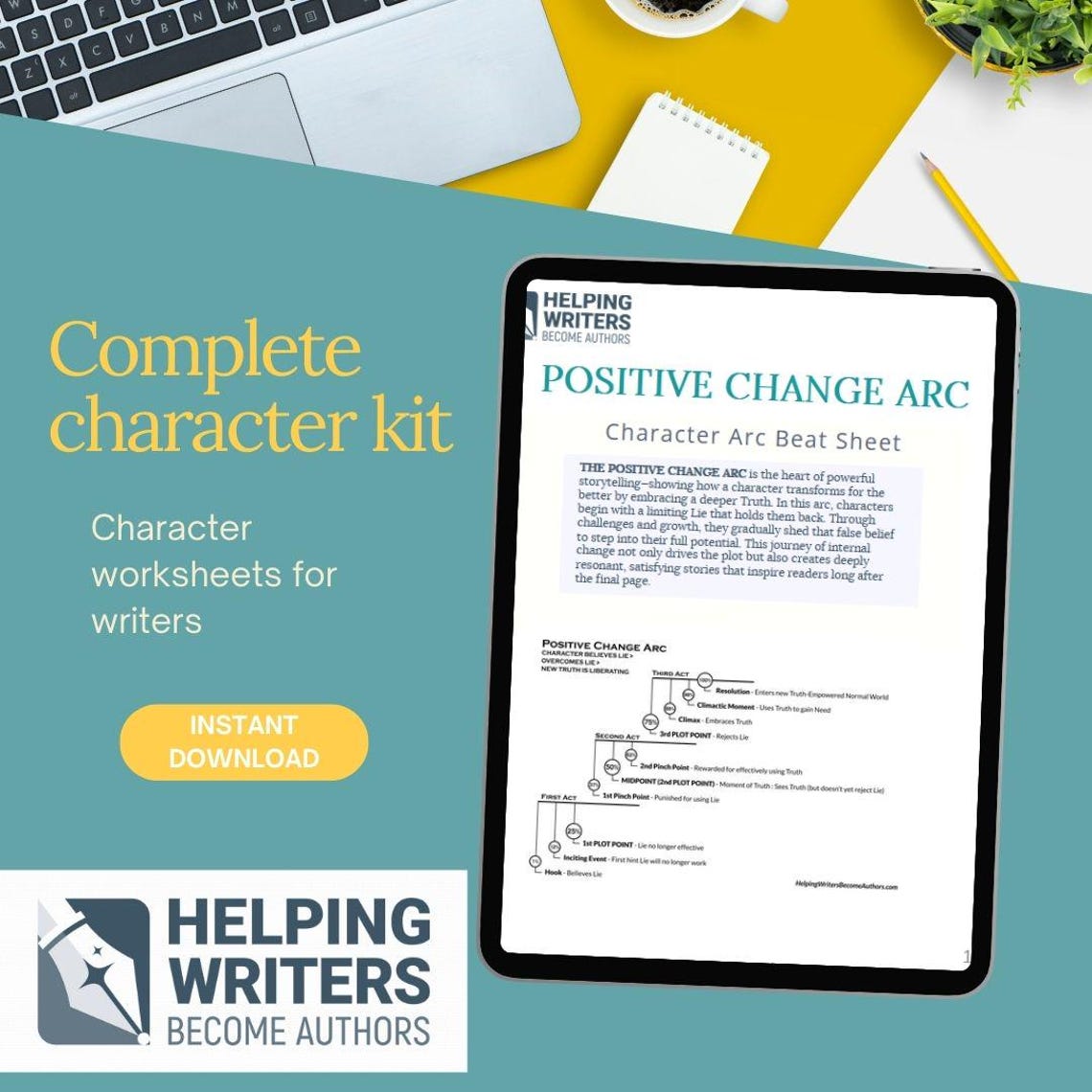Character Arc Worksheet.pdf Character Arc Quick Guide (5 Worksheet Pack) – Character Development ...