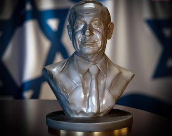 Busto de Benjamin Netanyahu
