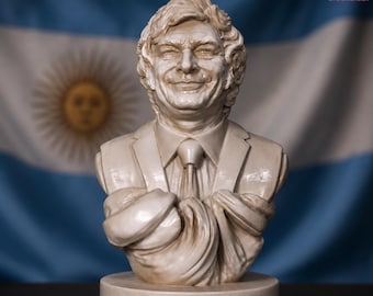 Busto de Javier Milei
