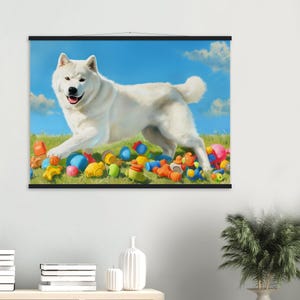 Akita Dog Art Print: Museum-Quality Matte Paper with Hanger