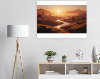 Picturesque Landscape Wall Art - Vibrant Nature Scene Poster