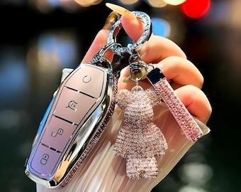 Funda para llavero BYD, funda protectora para llave de coche, protector de llave de TPU, compatible con F3, G3, S6, M6 y más, soporte para llavero, accesorios para coche, llavero, regalo