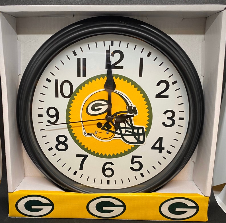 Green Bay Packers wall clock Etsy