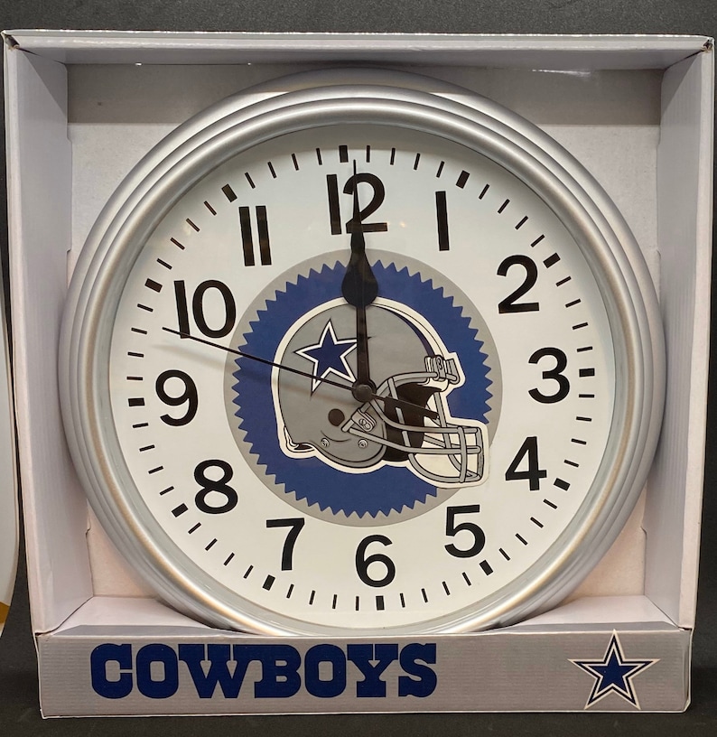 Dallas Cowboys wall clock Etsy