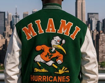 Vintage Pro Player Miami Hurricanes Full Zip Jacket 90s Ncaa