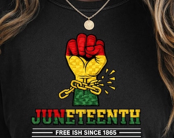 Juneteenth Fist Broken Chain Graphic (SVG, PNG, PDF)