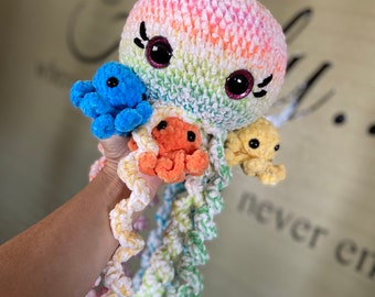 Rainbow Octopus Momma