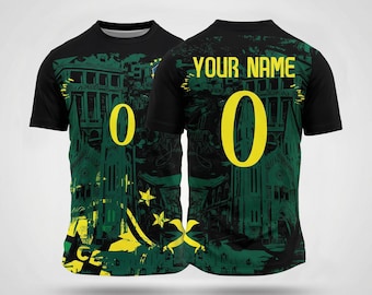 Brasilien Urban Concept Jersey - Fußballtrikot mit individuellem Name & Nummer