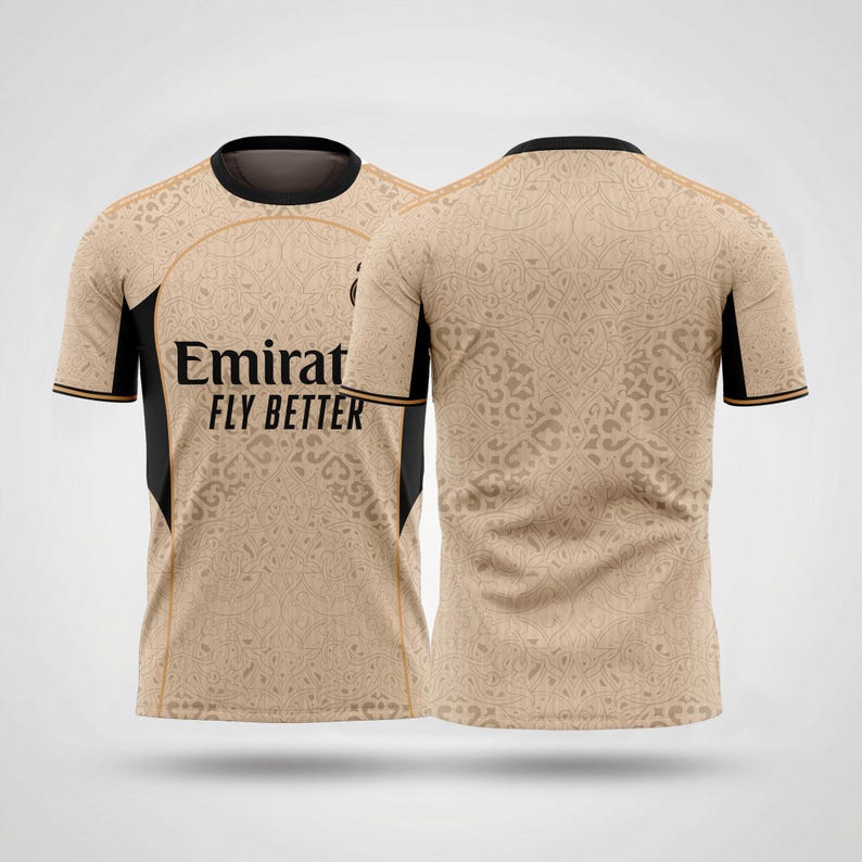 Camiseta del Real Madrid con concepto Arabesque: nombre y número personalizados No Name (Empty Back)